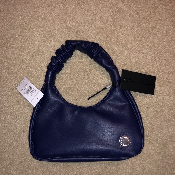 Kendall and Kylie Blue Marine / Navy Purse Small with Zipper & Inside Pocket NWT - Picture 9 of 14